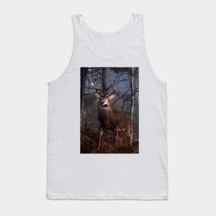 Buck on ridge portrait - White-tailed Deer Tank Top